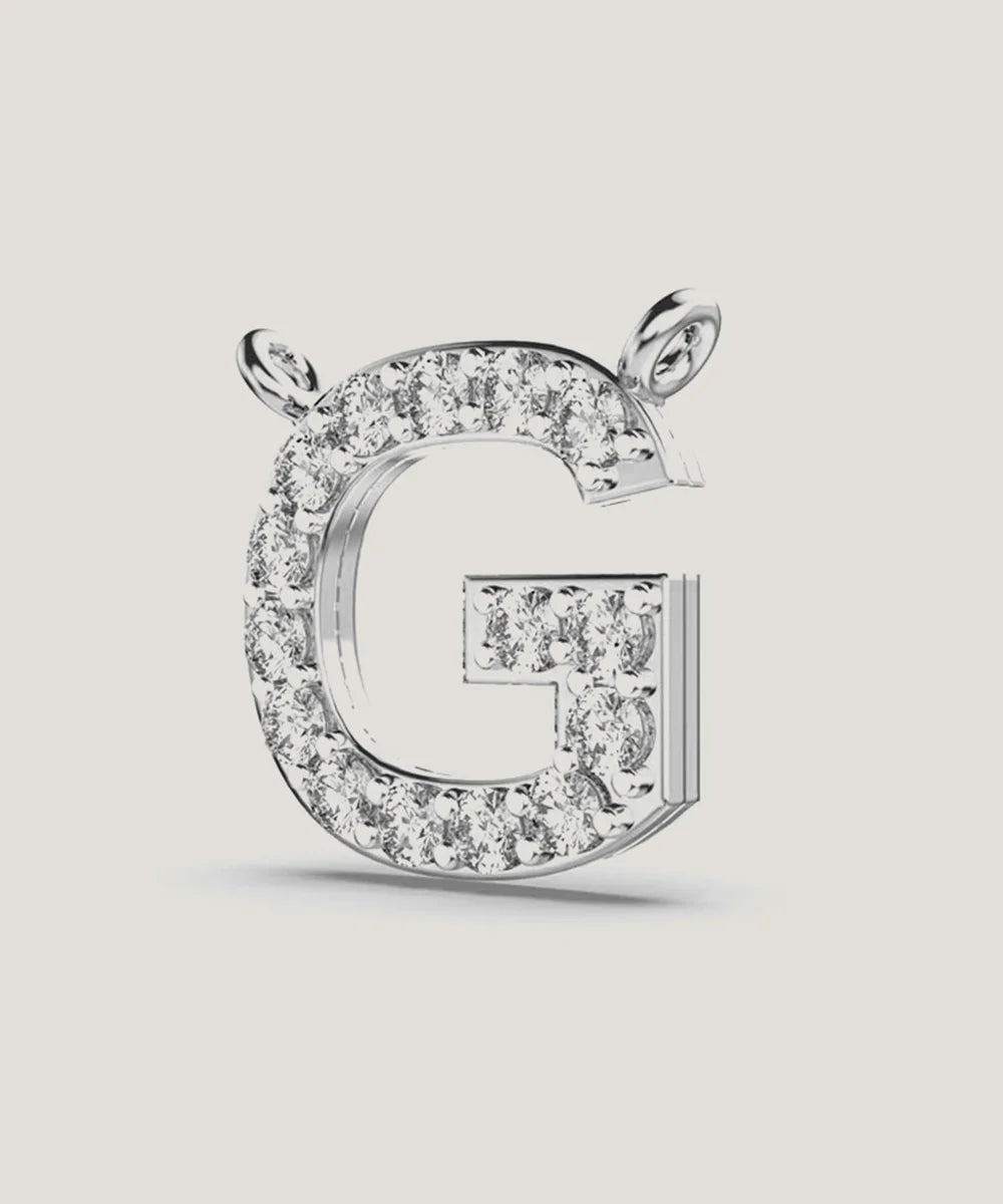 Diamonds Alphabet Letters Pendant - Peelerie