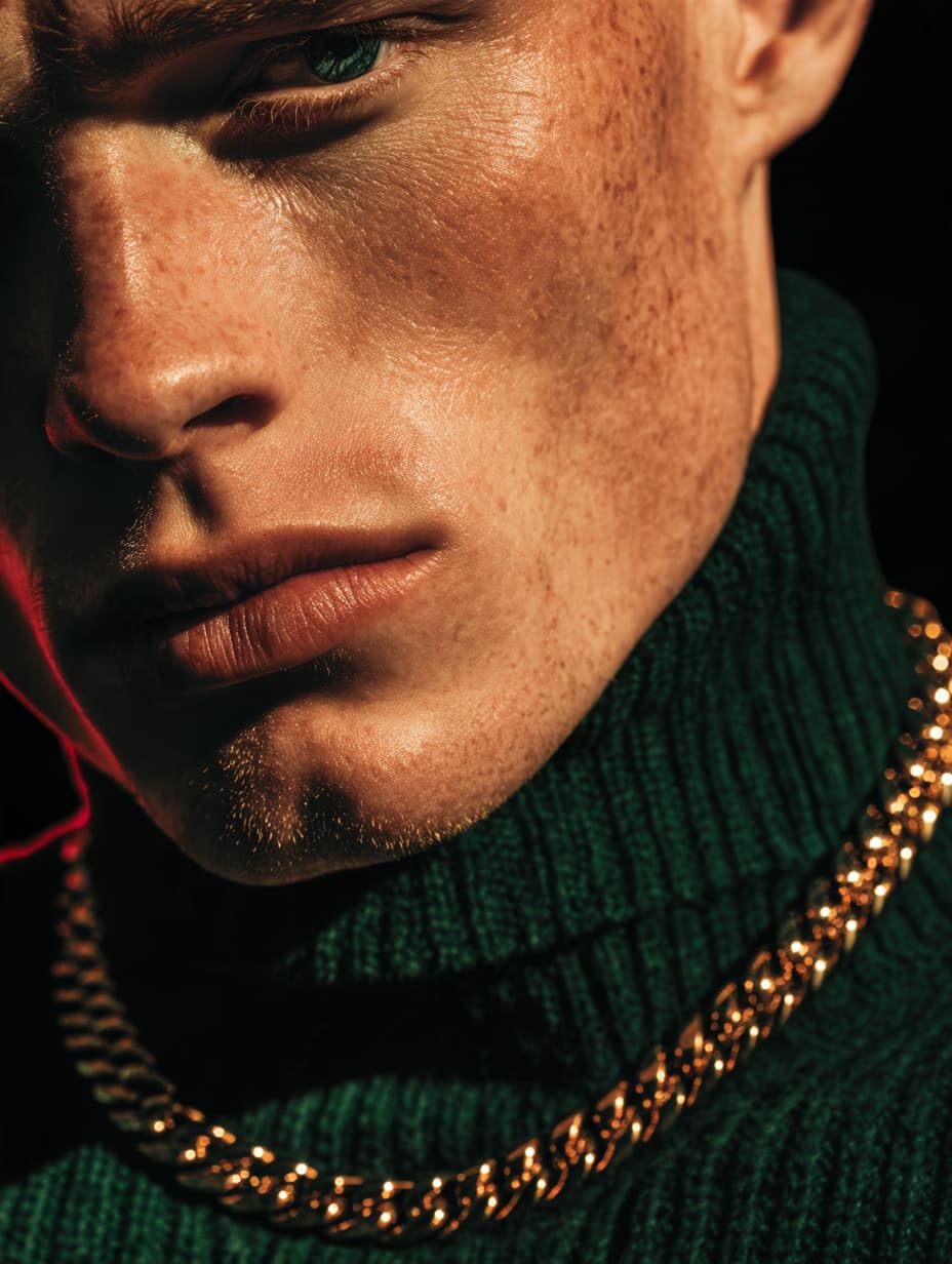 Gold over wool.