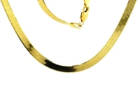 Chaîne Chevrons Super Souple en Or Jaune 14k (3,80 mm)