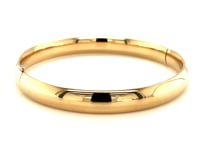 Jonc classique en or jaune 14 carats (8,00 mm)
