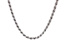 Chaîne en argent sterling de style corde taillée au diamant (2,90 mm)