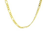 Chaîne Figaro massive en or jaune 14 carats (3,00 mm)