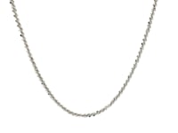 Chaîne maille fantaisie en argent sterling plaqué rhodium (1,60 mm)