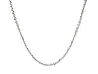 Chaîne en argent sterling plaqué rhodium style Sparkle 2,2 mm (2,20 mm)