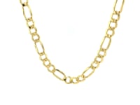 Chaîne Figaro légère en or jaune 14 carats (5,60 mm)
