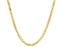 Chaîne Franco ronde en or jaune 14 carats, taillée au diamant (3,20 mm)