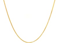 Chaîne gourmette classique en or jaune 14 carats (0,85 mm)
