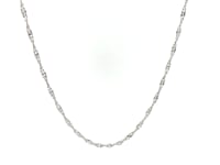 Chaîne Singapour en argent sterling de 1,6 mm (1,50 mm)