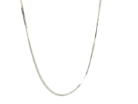 Chaîne style serpent en argent sterling plaqué rhodium (1,20 mm)