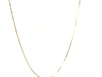 Chaîne forçat classique en or jaune 14 carats (0,45 mm)