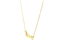 Collier LOVE en or jaune 14 carats