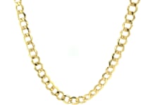 Chaîne maille gourmette en or jaune 14 carats (5,30 mm)