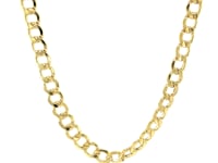 Chaîne gourmette en or jaune 14 carats (6,20 mm)