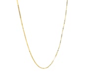 Chaîne gourmette classique en or jaune 14 carats (0,60 mm)