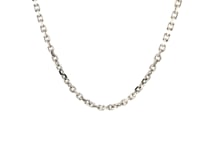 Chaîne maille forçat en argent sterling plaqué rhodium (2,75 mm)