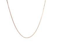 Chaîne classique en or rose 14 carats (0,60 mm)