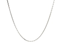 Chaîne Gourmette en Argent Sterling Plaqué Rhodium (1,10 mm)