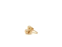 Boucles d'oreilles clous en or jaune 10 carats, style boule (4 mm)