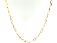 Chaîne fine forçat (2,1 mm) en or jaune 14 carats