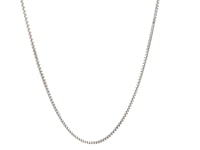 Chaîne forçat en argent sterling plaqué rhodium (1,10 mm)