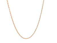 Chaîne Singapour en or rose 14 carats (1,10 mm)