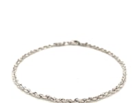 Bracelet Corde Coupe Diamant en Or Blanc 14 carats (2,00 mm)