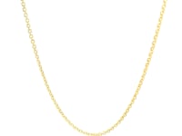Chaîne Forsantina Lite en or jaune 14 carats maille câble (1,50 mm)