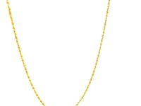 Chaîne corde ajustable en or jaune 14 carats (0,95 mm)