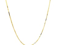 Chaîne gourmette classique en or jaune 10 carats (0,78 mm)