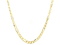 Chaîne Figaro massive en or jaune 14 carats (3,80 mm)