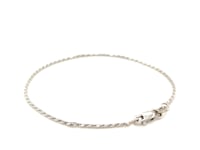 Bracelet en corde diamanté en or blanc 14 carats (1,80 mm)