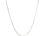 Chaîne câble en or blanc 18 carats (1,10 mm)