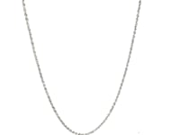 Chaîne torsadée réglable en or blanc 14 carats (0,95 mm)
