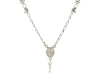 Chapelet et collier à grosses perles en argent sterling