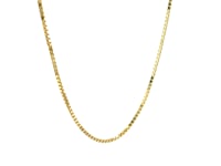 Chaîne classique en or jaune 14 carats (1,1 mm)