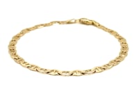 Bracelet maillon marin en or jaune 10 carats (4,50 mm)
