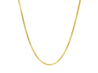 Chaîne maille forçat (ronde) en or jaune 14 carats (1,8 mm)