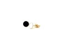 Boucles d'oreilles clous rondes polies en or jaune 14 carats (5,5 mm)