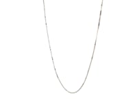 Chaîne Forçat Ajustable en Or Blanc 14 carats (0,60 mm)