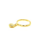 Bague d'orteil Cœur gonflé en or jaune 14 carats