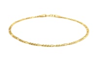 Bracelet Figaro en Or Jaune 14 carats (1,90 mm)