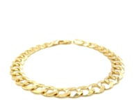 Bracelet gourmette en or jaune 10 carats (8,20 mm)