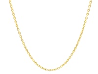 Chaîne maille forçat ovale en or jaune 14 carats (1,50 mm)