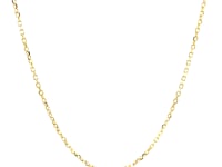 Chaîne à maillons forçat facettés en or jaune 14 carats (1,2 mm)