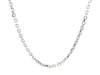 Chaîne à maillons forçat coupés au diamant en or blanc 14 carats (2,20 mm)