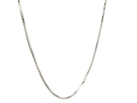 Chaîne octogonale en or blanc 14 carats (1,00 mm)