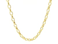 Chaîne Rolo ovale en or jaune 14 carats (4,6 mm)