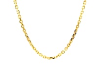 Chaîne à maillons forçat coupée au diamant en or jaune 18 carats (2,60 mm)