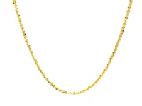 Chaîne scintillante en or jaune 14 carats (1,50 mm)