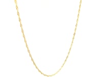 Chaîne singapour en or jaune 14 carats de 0,6 mm (0,60 mm)